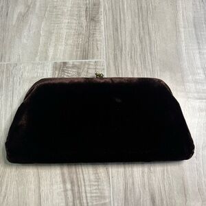 Vintage Garay Brown Velvet Clutch